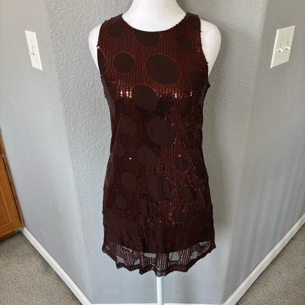 Brown Sleeveless Dress
